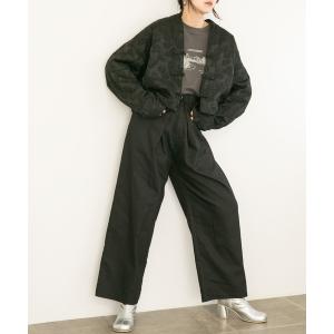 パンツ フロントタックWIDEパンツ