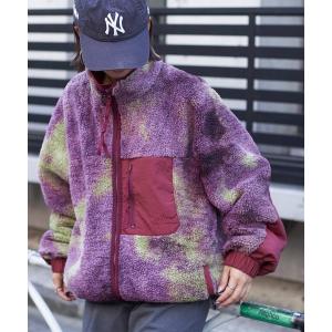 ブルゾン アウター 「GRAND CANYON」REVERSIBLE TIE-DYE BOA JACKET メンズ レディース