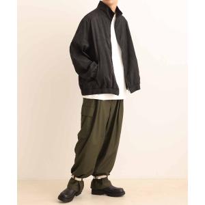 アウター コマスエード スタンドカラー ブルゾン / イージーケア