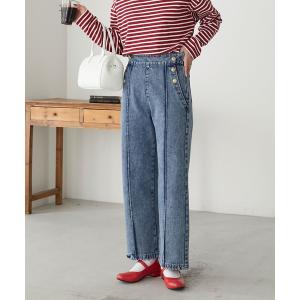 パンツ デニム ジーンズ レディース 配色ステッチマリンデニムパンツ｜ZOZOTOWN Yahoo!店