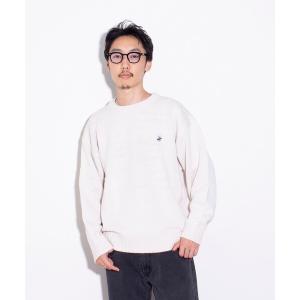 メンズ ニット 「BEVERLY HILLS POLO CLUB/ビバリーヒルズポロクラブ」 ワンポイント クルーネックニット セーター