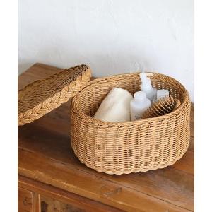 無印良品（MUJI） 収納 重なるラタン角型バスケット・中 （V）約幅