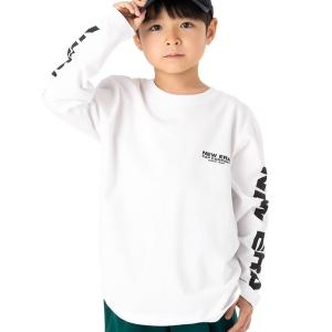 tシャツ Tシャツ キッズ ニューエラキッズ 長袖Tシャツ 袖ロゴ ONSPOTZ別注