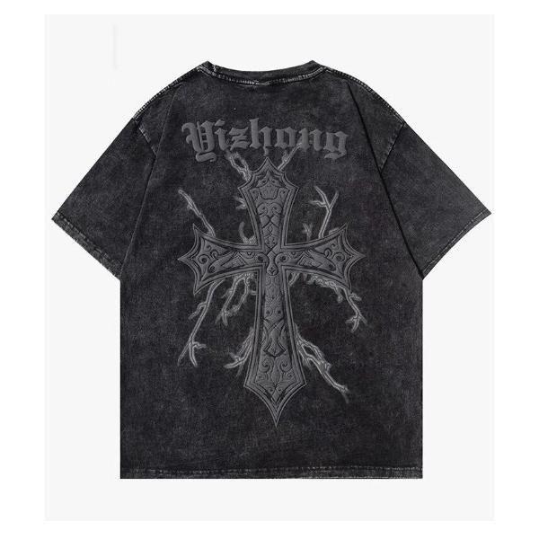 tシャツ A&apos;GEM/9 × .kom「ARULE/アルール」バッククロス半袖カットソー メンズ レ...