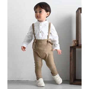 サロペット リブパンツ