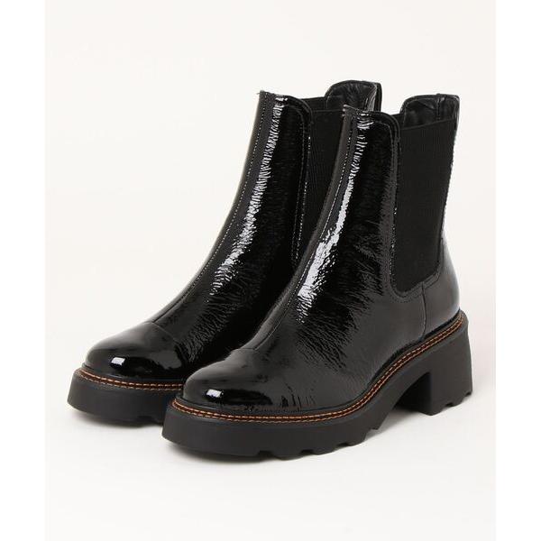 ブーツ 「CARRANO」ボリュームソールサイドゴアショートブーツ(63002R) レディース