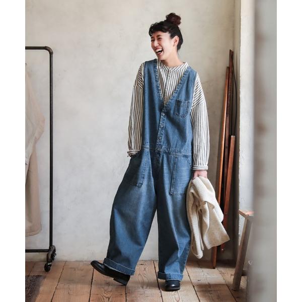 ジーンズ デニム デニムパンツ 店長のデニムなサロペット レディース