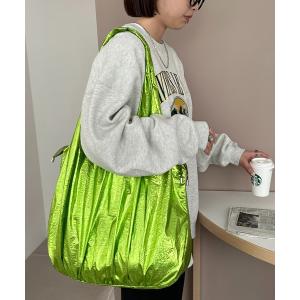 トートバッグ 「軽量・大容量/WEB限定」メタリックトートバッグ レディース