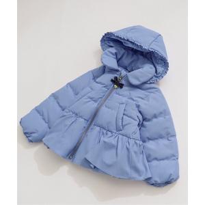 ダウン ダウンジャケット キッズ 「マシンウォッシャブル」ペプラム中綿アウター