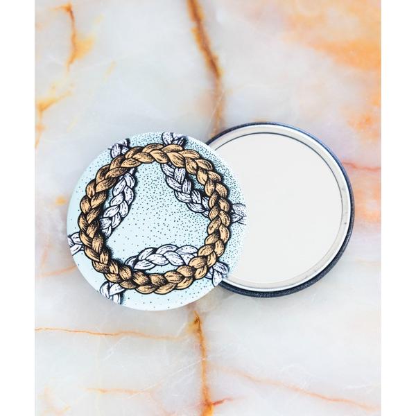 コンパクトミラー オースキンアンドヘア o skin &amp; hair オー・ミラー ヘア