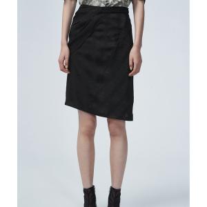 レディース スカート Asymmetric-hem Silk-blend Midi Skirt｜zozo