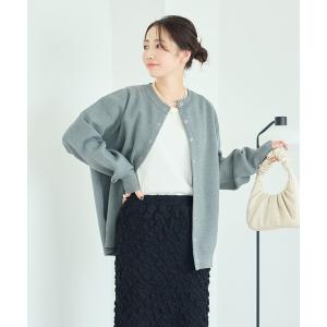 カーディガン 限定展開　スナップ ニット カーディガン レディース