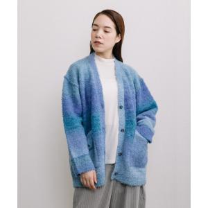 ニット セーター 「Liyoca」3G天竺スペースダイカーディガン レディース