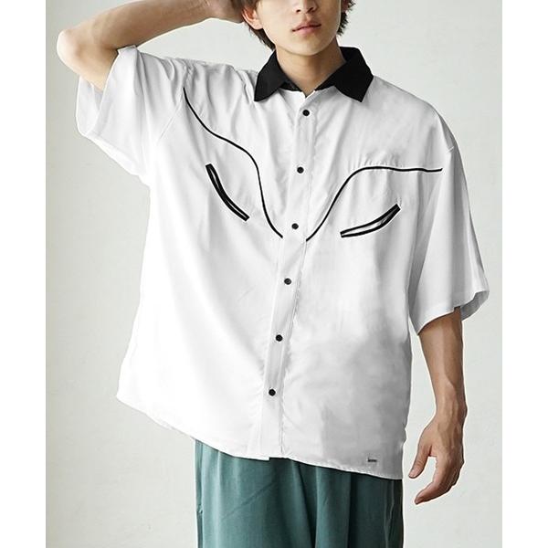 シャツ 「爽やかにこなれる一着」ウエスタン半袖シャツ レギュラーカラーシャツ メンズ 夏服「Mino...