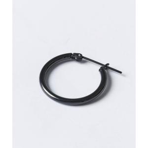 4℃ HOMME+（ヨンドシーオムプラス） ピアス プラチナ フープ ピアス