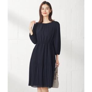 空　　ワンピース ANY SIS（エニィスィス） ワンピース 「洗える」オーロラサテンコンビ