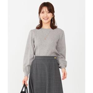 ニット セーター 「CICA加工」ケーブルポイント ニット レディース