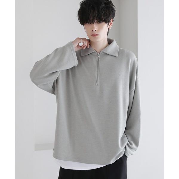 セーター ニット 12ゲージミラノリブハーフジップニット メンズ レディース