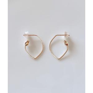 ピアス 「 jolie joie 」K10YG ミラーボール グリッター フープピアス (チャーム着せ替え対応ピアス) レディース