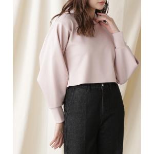 パーカー LIMITED：タックスリーブショートロゴダイバートップス レディース