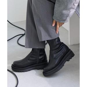 ブーツ 厚底プラットフォームブーツ レディース