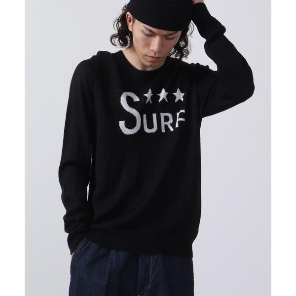 セーター ニット Logo crew neck knit / ロゴクルーネックニット unisex ...