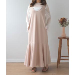 ワンピース 「150cm前後の小柄さんサイズ」裾切替えAラインジャンスカ「洗える・速乾」 レディース