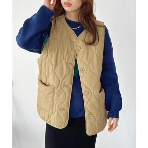 Danton（ダントン） ダウンベスト 36 ベージュ レディース : ZOZOTOWN