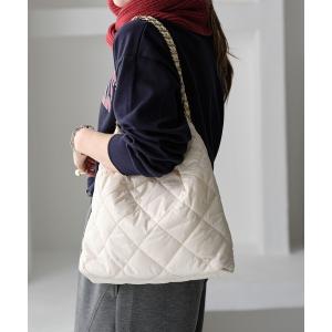 ショルダーバッグ バッグ ナイロンクッションチェーンバッグ レディース