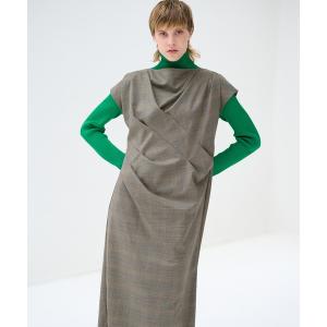 LANVIN en Bleu ワンピース ライトタフタチュニックワンピース