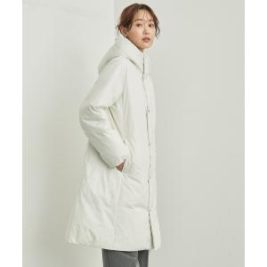 ダウンコート ダウンジャケット 「撥水」GREEN DOWN MINOTECK/フーディロングダウン レディース