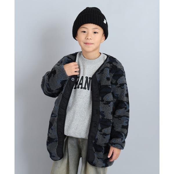 コート アウター ミリタリー ノーカラーボアジャケット KIDS キッズ 子供服 男の子 女の子