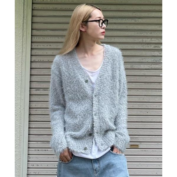 カーディガン 「Chikashitsu +」bookle hairly cardigan / 「チカ...