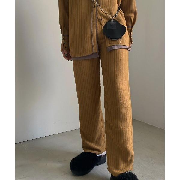 パンツ SOFT TWIST STRIPE PANTS レディース
