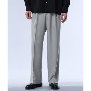 スラックス 「EC限定」サイドゴムワイドストレー...の商品画像