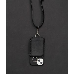 モバイルケース メンズ 「UNISEX」iPhone Case with Zip Coin Case for 13/14/15/15Proジップコイン