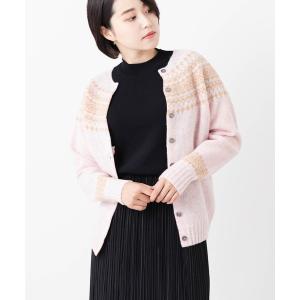 カーディガン Harley of Scotland ピュアニューウール ノルディックカーディガン レディース レディース メンズ