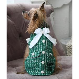 ANNA SUI（アナスイ） 犬 服 ANNA SUI/バラ刺繍ティアードワンピース