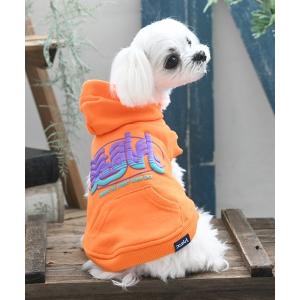 犬 服 X-girl/ホライゾンミルズロゴフーディーの商品画像