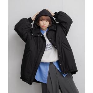 ダウンコート ダウンジャケット ミドル丈中綿モンスターパーカー レディース