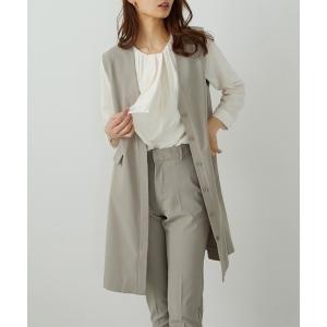 ベスト ジレ キレイ見え！ロングジレセットアップ レディース