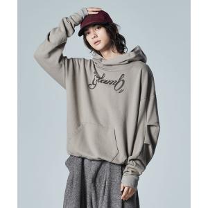 glamb◇モノグラムフーデッドジャージ/ジップパーカ/L/ポリエステル