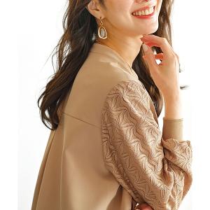 ブラウス シャツ 袖レースデザイン上品ブラウス レディース