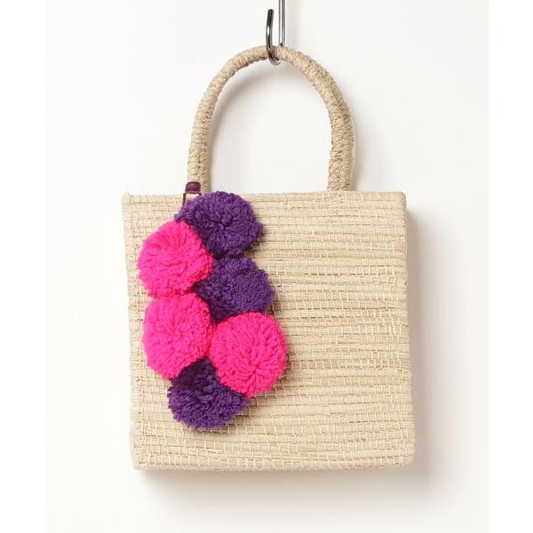 かごバッグ カゴバッグ 「Luna Opera/ルナオペラ」IRAKAポンポントート