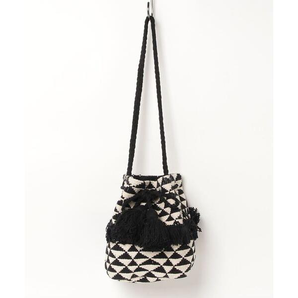 ショルダーバッグ バッグ 「Swaraj/スワラージ」センターフリンジ巾着ショルダー（手織り） レデ...