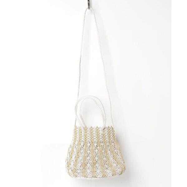 トートバッグ 「Swaraj/スワラージ」2wayストライプバッグ（手編み） レディース メンズ