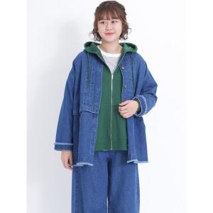 ジャケット ブルゾン 2WAYデニムタックジャケット