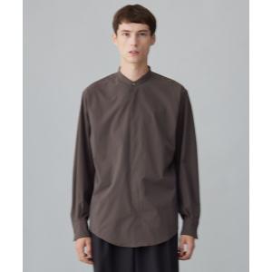 シャツ コンフォート バンドカラーシャツ メンズ