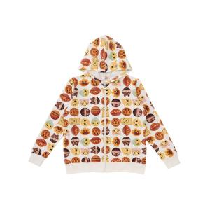 パーカー パン総柄パーカ大人 レディース