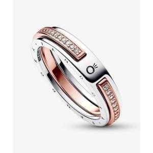 Pandora 2トーン ロゴ リングの買取情報